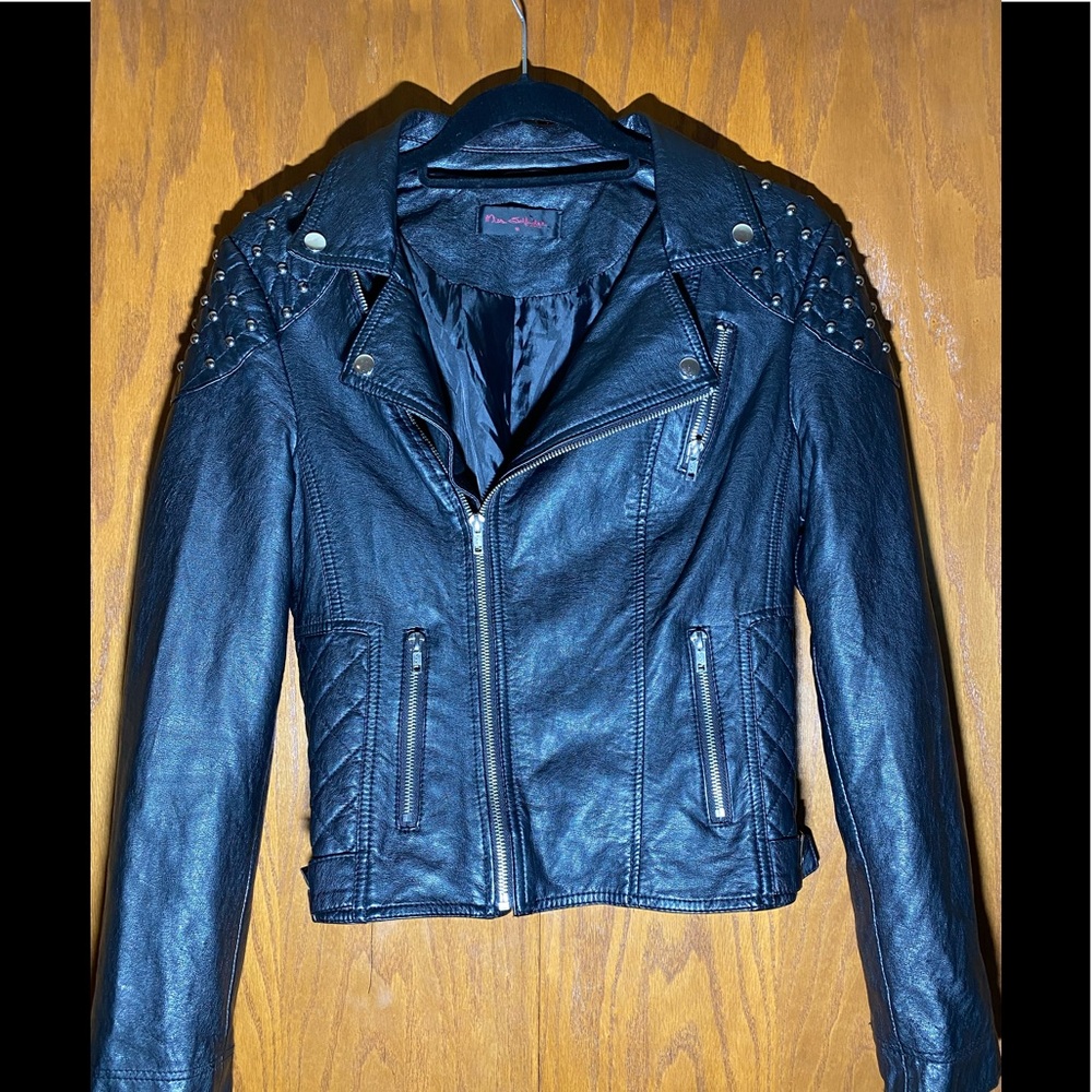 Miss Selfridge Faux Leather Jacket Size 10